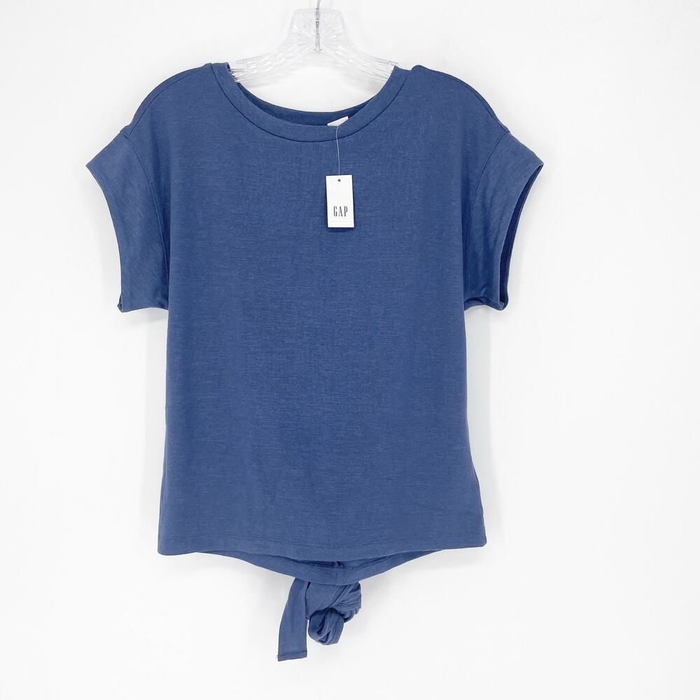 Gap Short Sleeve Blue Top Size Small